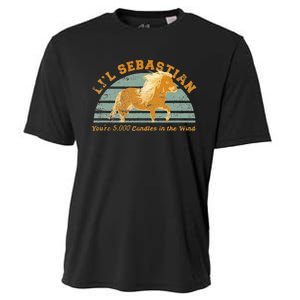 Lil Sebastian Youre 5000 Candles In The Wind Horse Fan Cooling Performance Crew T-Shirt