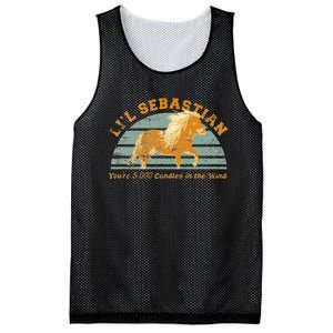 Lil Sebastian Youre 5000 Candles In The Wind Horse Fan Mesh Reversible Basketball Jersey Tank