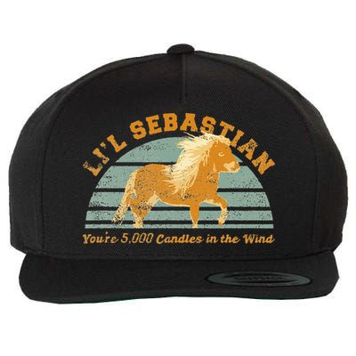 Lil Sebastian Youre 5000 Candles In The Wind Horse Fan Wool Snapback Cap