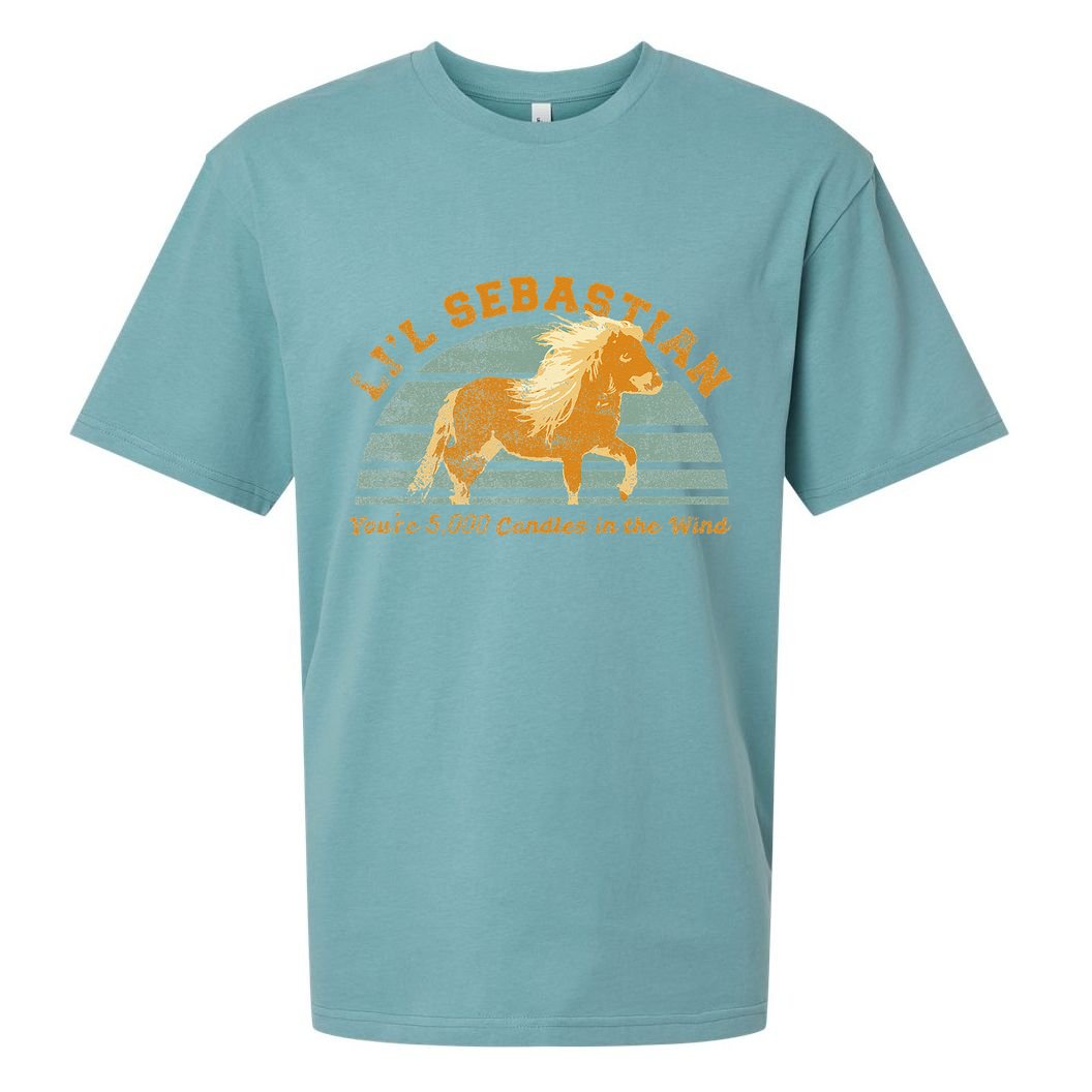 Lil Sebastian Youre 5000 Candles In The Wind Horse Fan Sueded Cloud Jersey T-Shirt