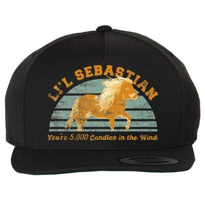 LiL Sebastian YouRe 5000 Candles In The Wind Horse Wool Snapback Cap