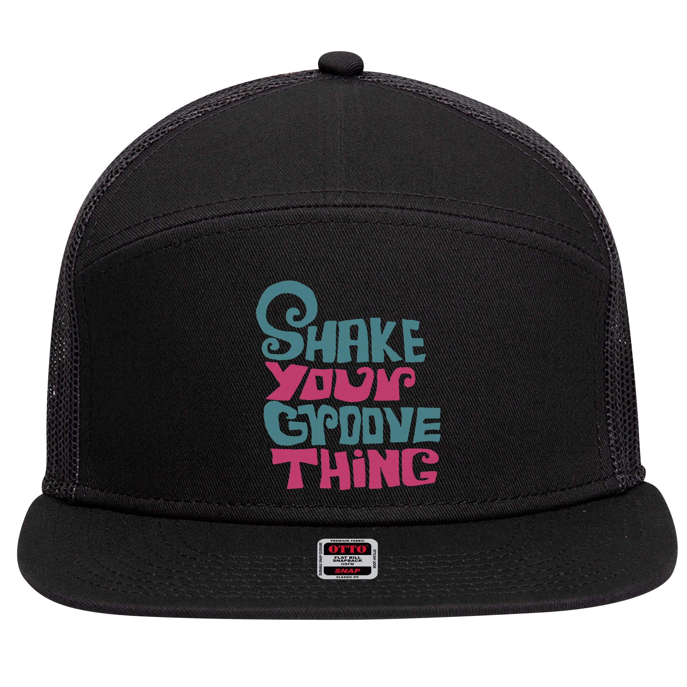 Lyriclyfe Shake Your Groove Thing 7 Panel Mesh Trucker Snapback Hat