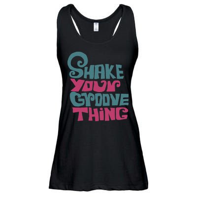Lyriclyfe Shake Your Groove Thing Ladies Essential Flowy Tank