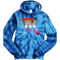 Lesbian Scorpio Zodiac Sign Lesbian Pride Flag Gift Tie Dye Hoodie