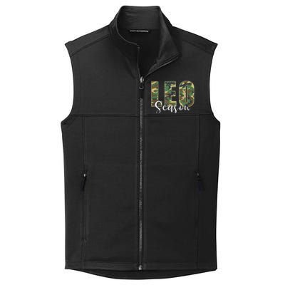 Leo Season Zodiac Birthday Camo Collective Smooth Fleece Vest