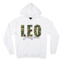 Leo Season Zodiac Birthday Camo Hoodie