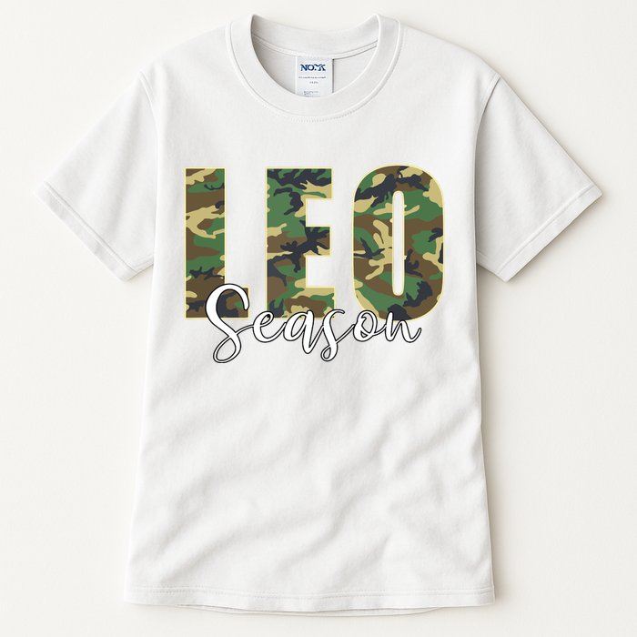 Leo Season Zodiac Birthday Camo Tall T-Shirt