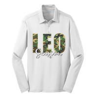 Leo Season Zodiac Birthday Camo Silk Touch Performance Long Sleeve Polo