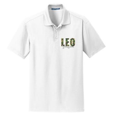 Leo Season Zodiac Birthday Camo Dry Zone Grid Polo