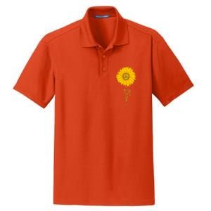 Libra Sunflower Zodiac Sign Floral Horoscope Gift Dry Zone Grid Polo