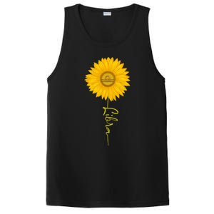 Libra Sunflower Zodiac Sign Floral Horoscope Gift PosiCharge Competitor Tank