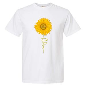 Libra Sunflower Zodiac Sign Floral Horoscope Gift Garment-Dyed Heavyweight T-Shirt