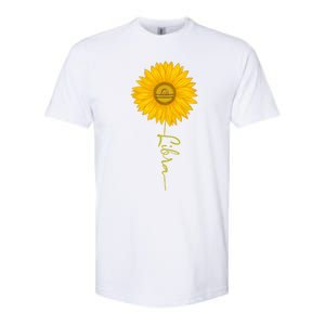 Libra Sunflower Zodiac Sign Floral Horoscope Gift Softstyle CVC T-Shirt