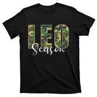 Leo Season Zodiac Birthday Camo T-Shirt