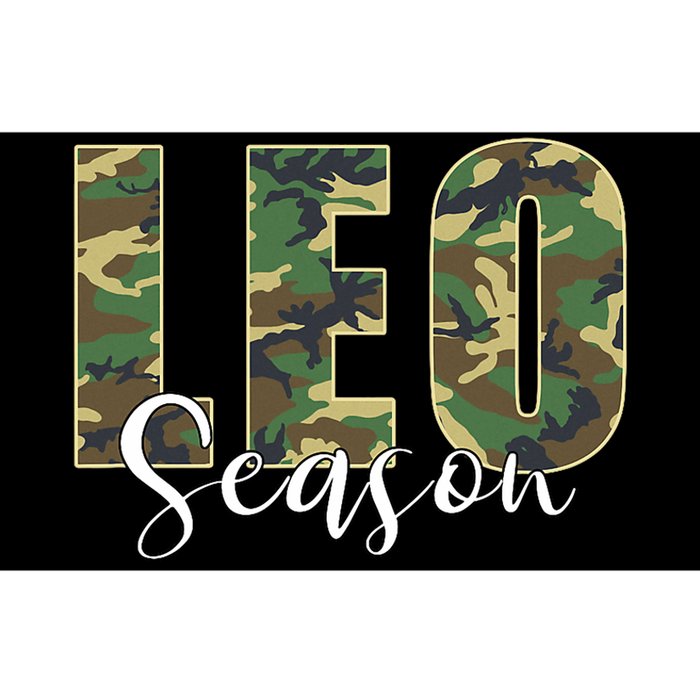 Leo Season Zodiac Birthday Camo Bumper Sticker