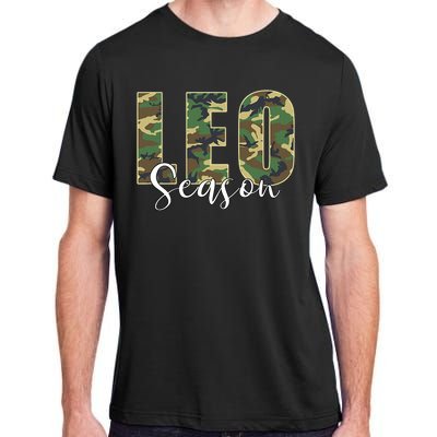 Leo Season Zodiac Birthday Camo Adult ChromaSoft Performance T-Shirt