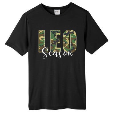 Leo Season Zodiac Birthday Camo Tall Fusion ChromaSoft Performance T-Shirt