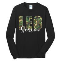 Leo Season Zodiac Birthday Camo Tall Long Sleeve T-Shirt