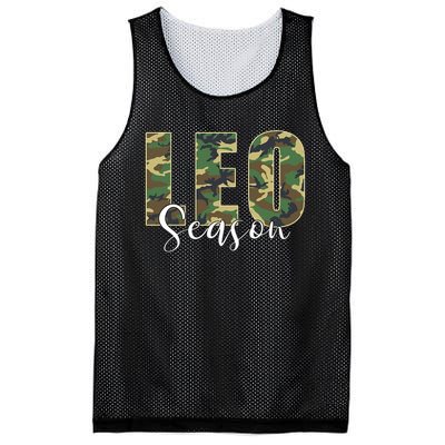 Leo Season Zodiac Birthday Camo Mesh Reversible Basketball Jersey Tank