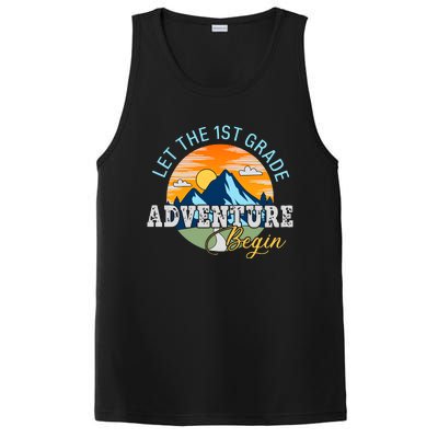 Let The 1st Grade Adventure Begin 1st Grade Back To School 1st Grade Teacher PosiCharge Competitor Tank