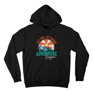 Let's The 1st Grade Adventure Begin Funny Back To School Hoodie