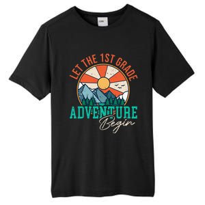 Let's The 1st Grade Adventure Begin Funny Back To School Tall Fusion ChromaSoft Performance T-Shirt