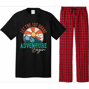 Let's The 1st Grade Adventure Begin Funny Back To School Pajama Set