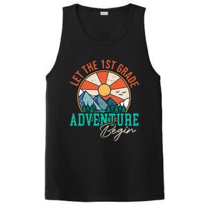 Let's The 1st Grade Adventure Begin Funny Back To School PosiCharge Competitor Tank