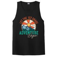 Let's The 1st Grade Adventure Begin Funny Back To School PosiCharge Competitor Tank