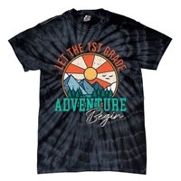 Let's The 1st Grade Adventure Begin Funny Back To School Tie-Dye T-Shirt