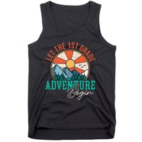 Let's The 1st Grade Adventure Begin Funny Back To School Tank Top