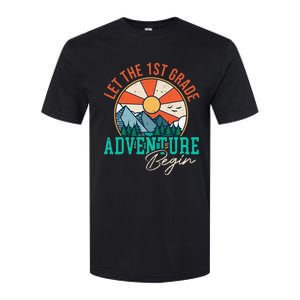 Let's The 1st Grade Adventure Begin Funny Back To School Softstyle CVC T-Shirt