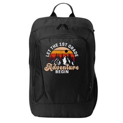 Let The 1st Grade Adventure Begin Vintage City Backpack