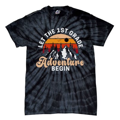 Let The 1st Grade Adventure Begin Vintage Tie-Dye T-Shirt