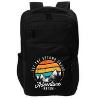 Lets The 2nd Grade Adventure Begin Funny Back To School Impact Tech Backpack
