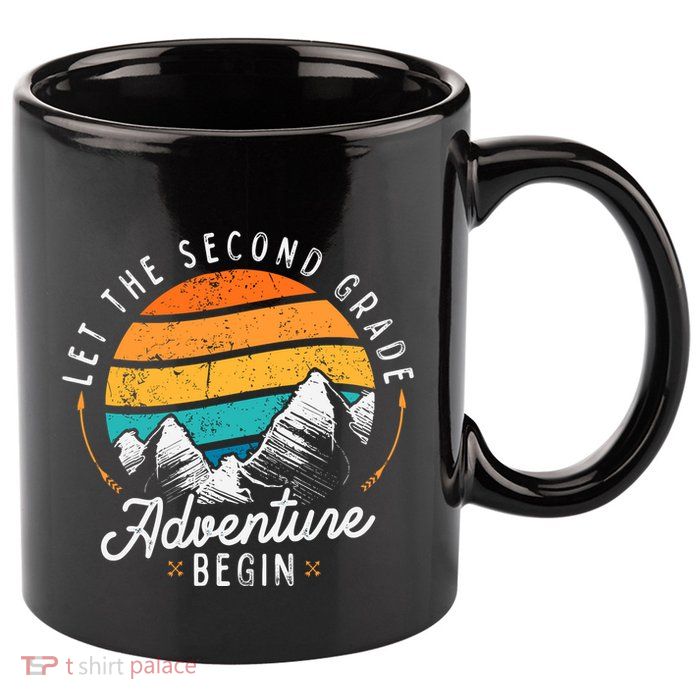 Lets The 2nd Grade Adventure Begin Funny Back To School 11oz C Handle Ceramic Mug