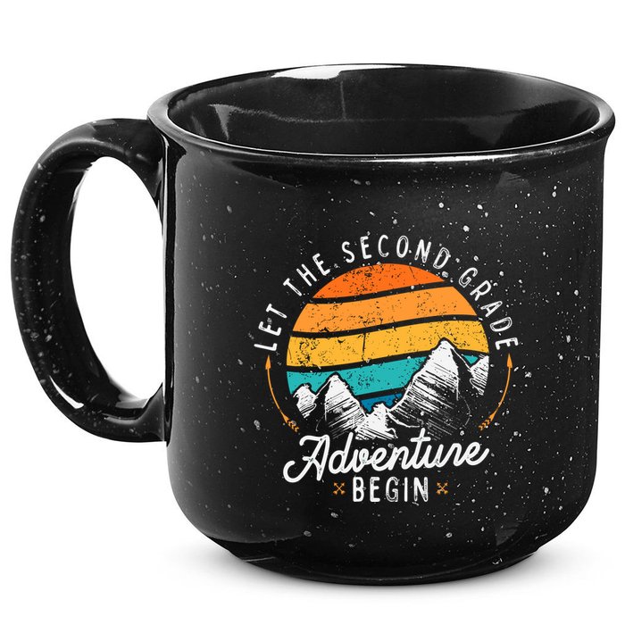 Lets The 2nd Grade Adventure Begin Funny Back To School 15oz Campfire Ceramic Mug
