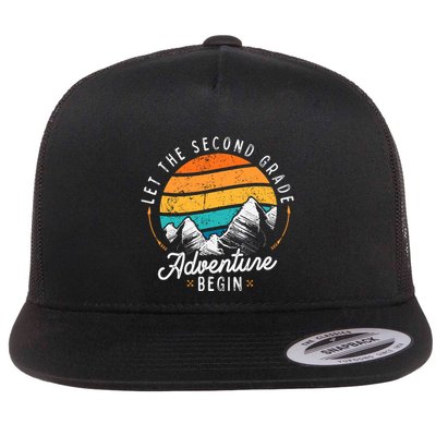 Lets The 2nd Grade Adventure Begin Funny Back To School Flatbill Hat