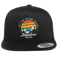 Lets The 2nd Grade Adventure Begin Funny Back To School Flat Bill Trucker Hat