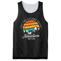 Lets The 2nd Grade Adventure Begin Funny Back To School Mesh Reversible Basketball Jersey Tank