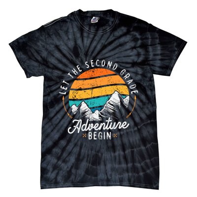 Lets The 2nd Grade Adventure Begin Funny Back To School Tie-Dye T-Shirt