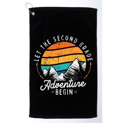 Lets The 2nd Grade Adventure Begin Funny Back To School Golf Towel