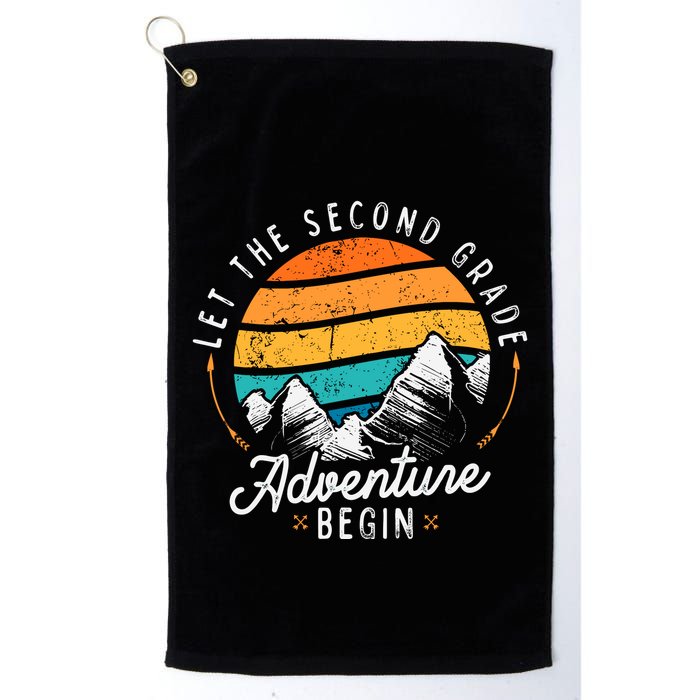 Lets The 2nd Grade Adventure Begin Funny Back To School Golf Towel