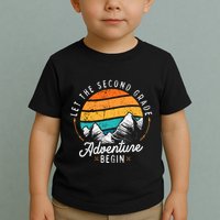 Lets The 2nd Grade Adventure Begin Funny Back To School Toddler T-Shirt