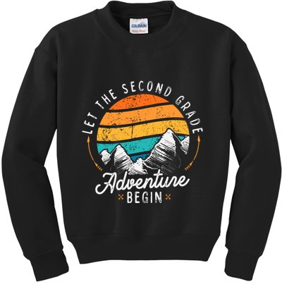 Lets The 2nd Grade Adventure Begin Funny Back To School Kids Sweatshirt