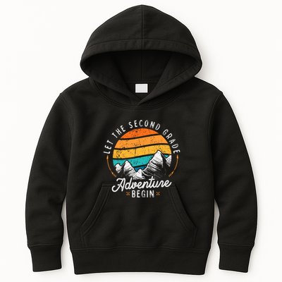 Lets The 2nd Grade Adventure Begin Funny Back To School Kids Hoodie