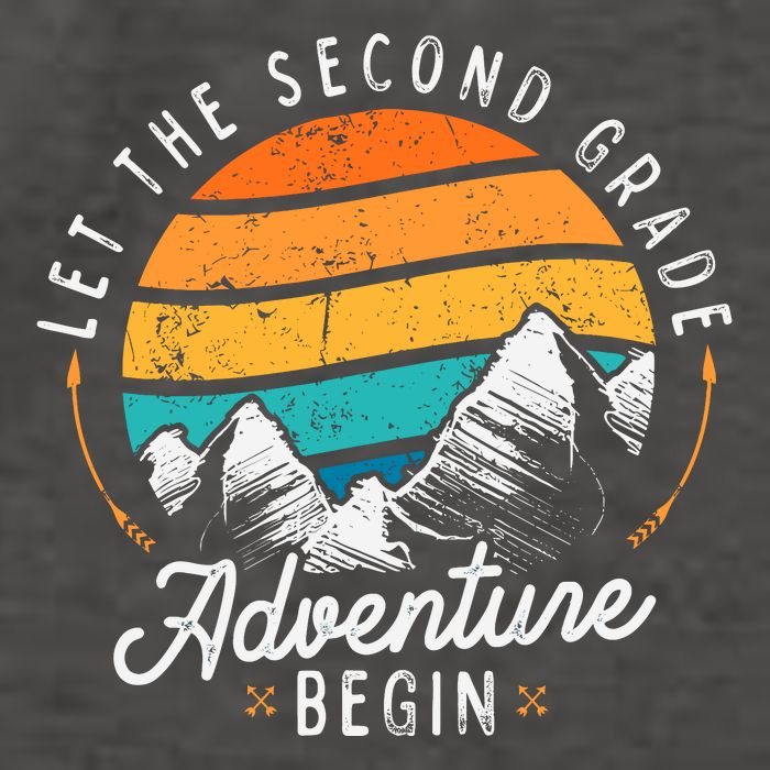 Lets The 2nd Grade Adventure Begin Funny Back To School Vector Backpack