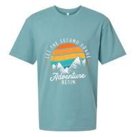 Lets The 2nd Grade Adventure Begin Funny Back To School Sueded Cloud Jersey T-Shirt