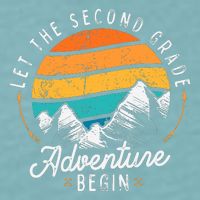 Lets The 2nd Grade Adventure Begin Funny Back To School Sueded Cloud Jersey T-Shirt