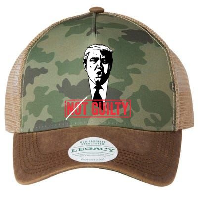 Legend Trump 2024 Gift Not Not Guilty Anti Trump Gift Legacy Tie Dye Trucker Hat